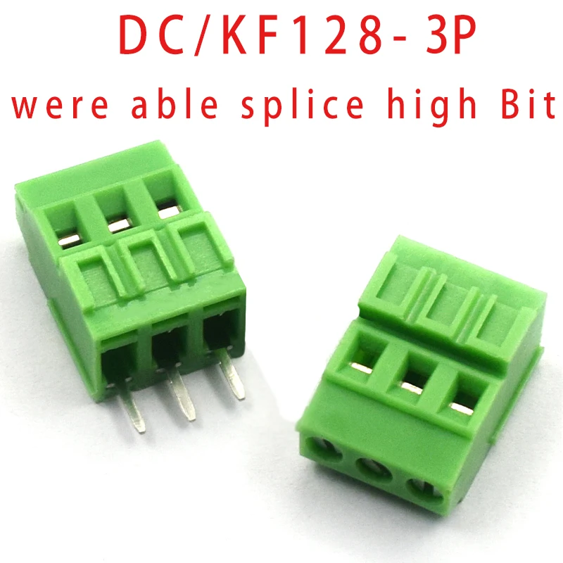 5 pièces KF128 3.81MM 2P 3P 4P 5P. .. Borne à vis PCB 20P, borne DC / KF128-2P / 3/4/5 / 14P pas 3.81MM peut être épissée