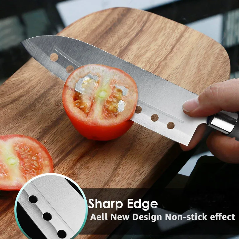 Kitchen Knife 5 7 8 Inch 3CR13 420C High Carbon Stainless Steel Utility Slicing Fruit Vegetable Meat Chef Knives Tool Cook Set