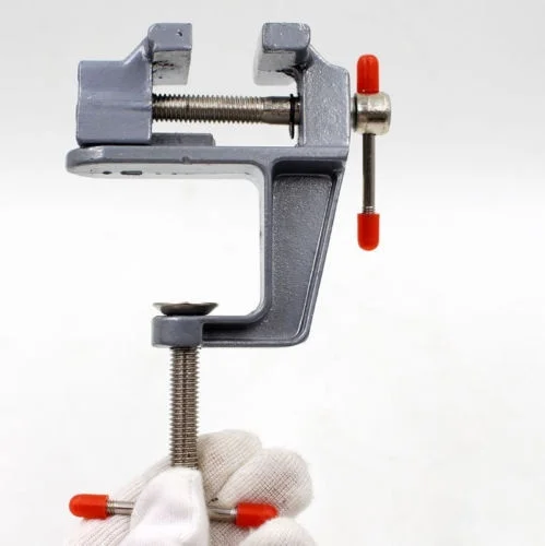 Imagem -05 - Alumínio em Miniatura Pequenos Joalheiros Hobby Braçadeira no Banco de Mesa Vise Mini Ferramenta Vice Muliti-funcational Workbench Furadeira