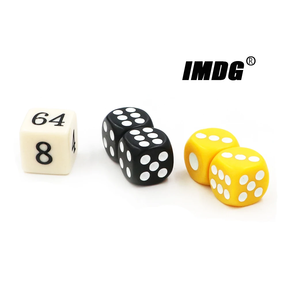 High quality 14mm New Acrylic Colorful Backgammon Dice Set Game Dice