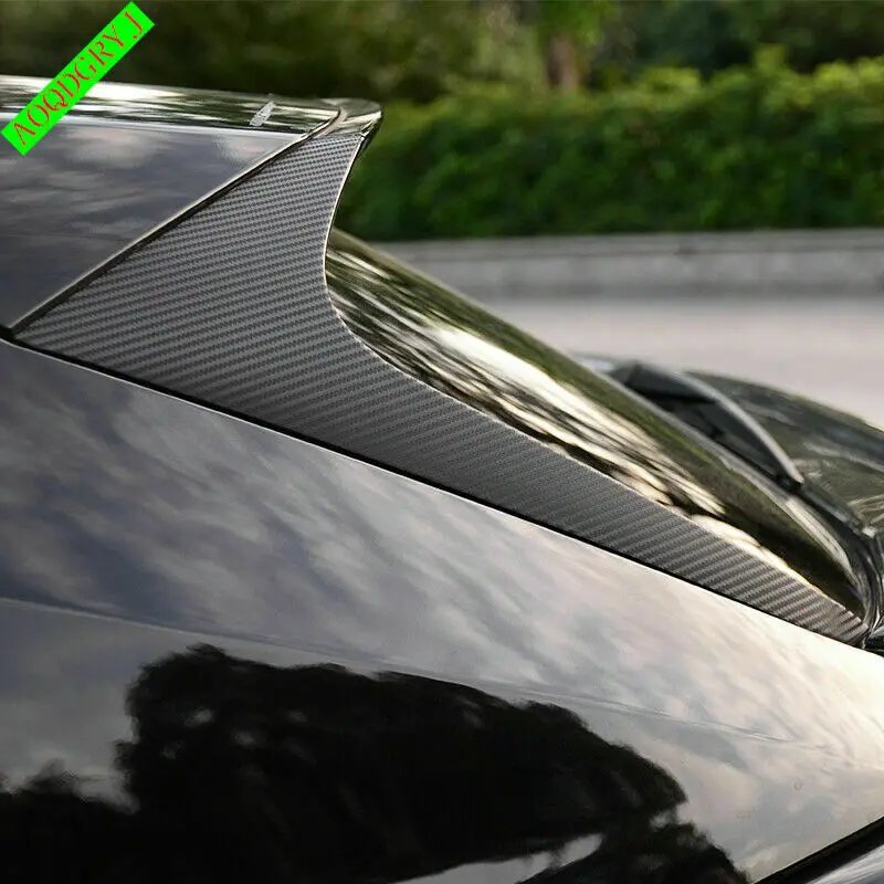 Fits For LEXUS NX200t NX300h NX300 2015-2021 ABS Rear Window Spoiler Stickers Decor Trim Moulding Car Accessories 2PCS