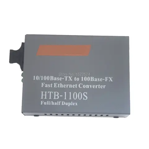 Free Shipping HTB-1100 Optical Media Converter 10/100Mbps RJ45 Multi-Mode Duplex Fiber SC port Converter 2KM