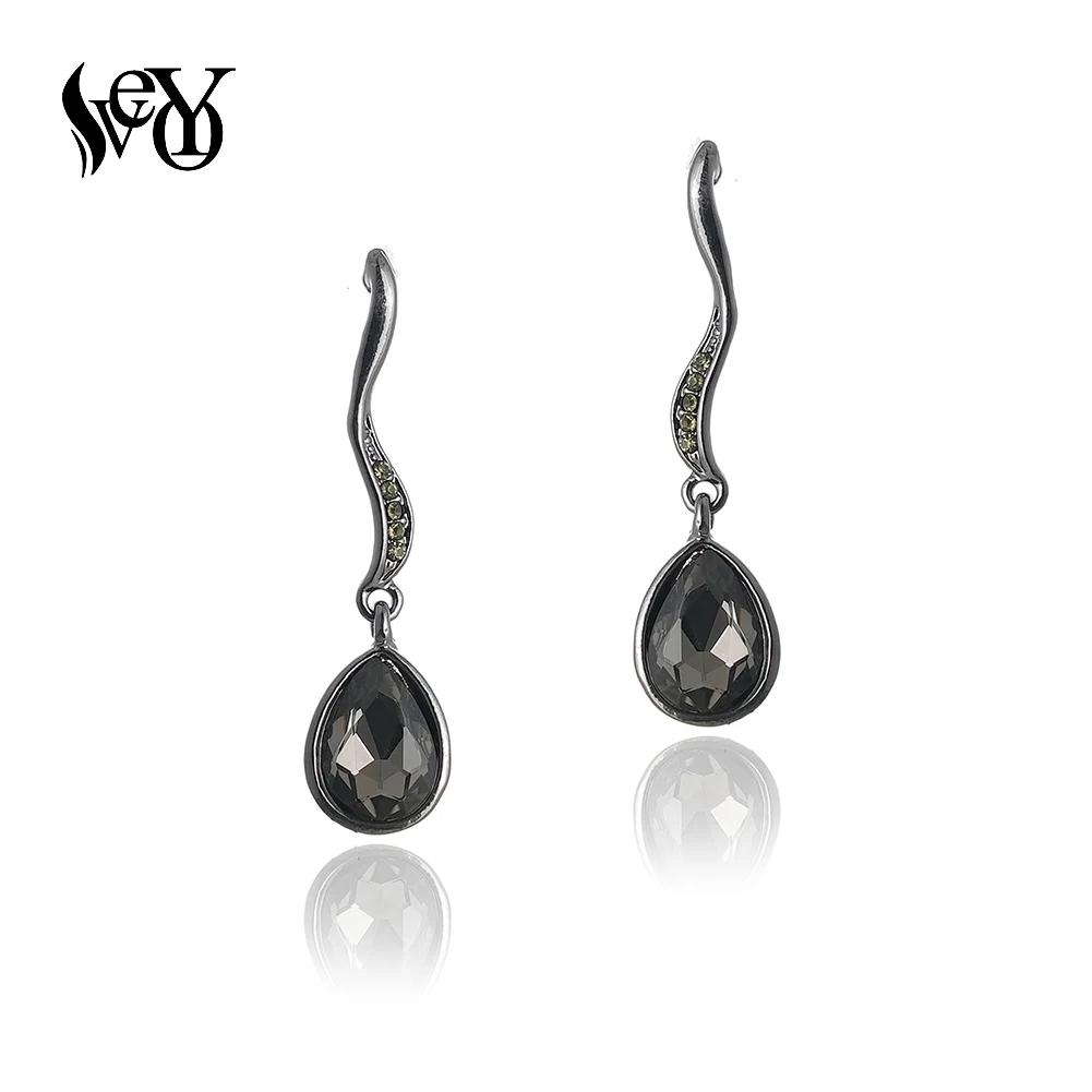 VEYO Elegant Lady Crystal Drop Earrings Rhinestone Party Dangle Earrings for Women Fashion Jewelry New Wholesale