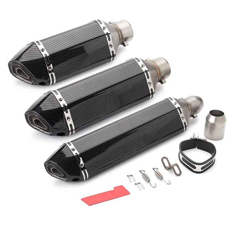 36-51mm Motorcycle Exhaust Ak Universal Muffler Motorbike escape moto Exhaust For ATV R1 R3 R6 CBR250 Nmax155 Nvx155