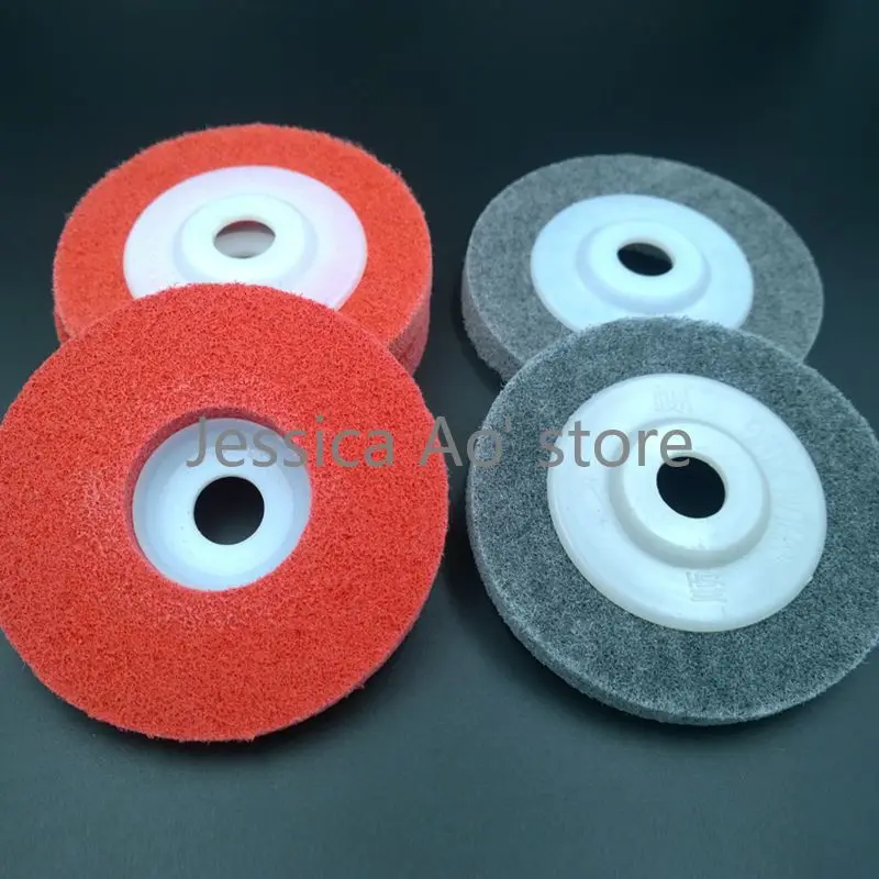 

5pcs 100x16mm Nylon Fiber Wheel Abrasive Disc Stainless Steel Polishing Plate Angle Grinder Woodworking Deburring Head