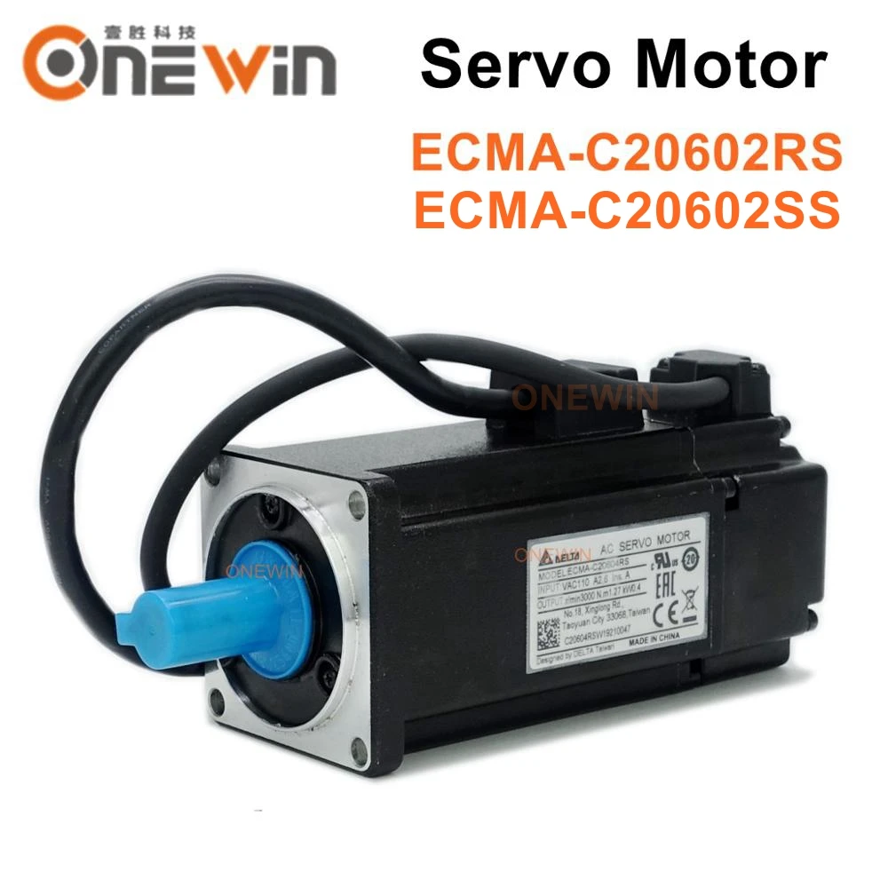 servo motor da ca do delta 200w ecma c20602rs ecma c20602ss com freio 064nm 3000rpm 60 mm 01