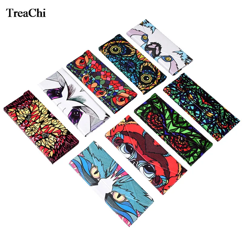 

Portable Triangular Handmade Cartoon Animal Printing Pattern Glasses Case Foldable Magnetic Leather Case for Glasses Eyeglass