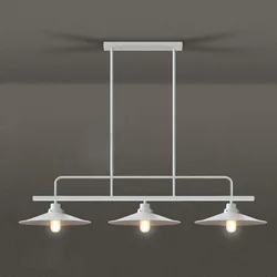 loft retro industrial dining table pendant lamp three end pot cover bar dining room billiard table iron pendant lamp