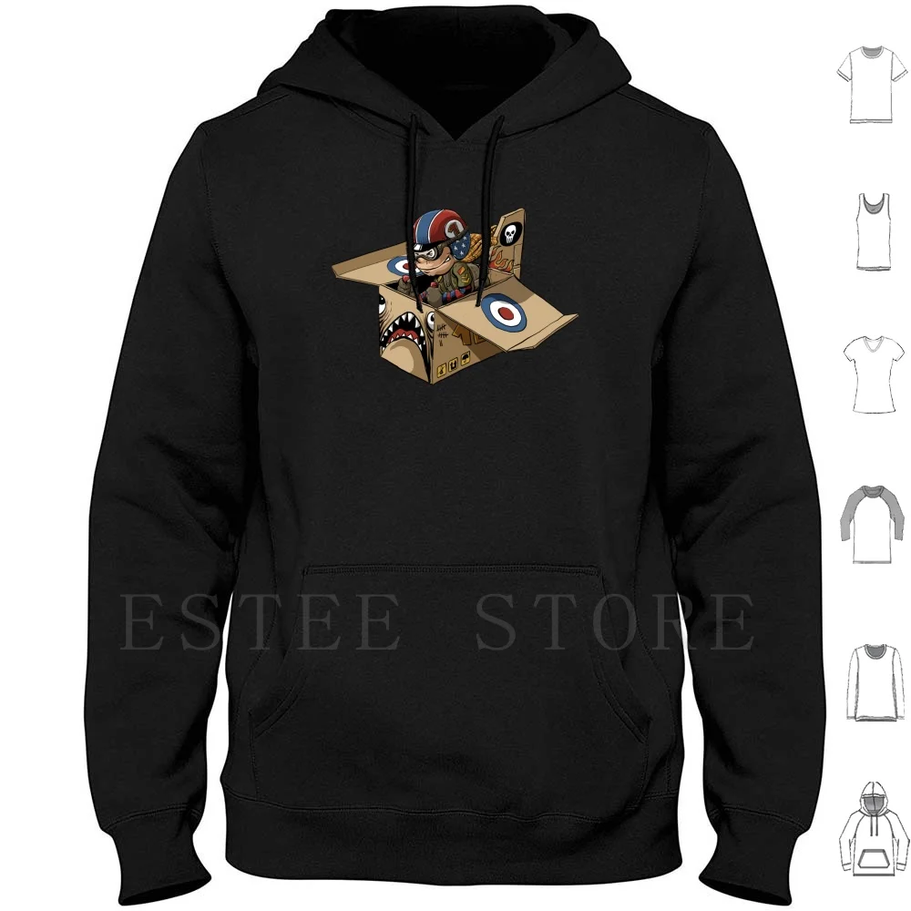 Sudaderas con Capucha de Piloto de Combate, Manga Larga, Piloto, Soldado, Avión de Combate, Piloto de Combate Infantil, Niños, Fantasía, Cómic, Dibujos Animados, Juguetes