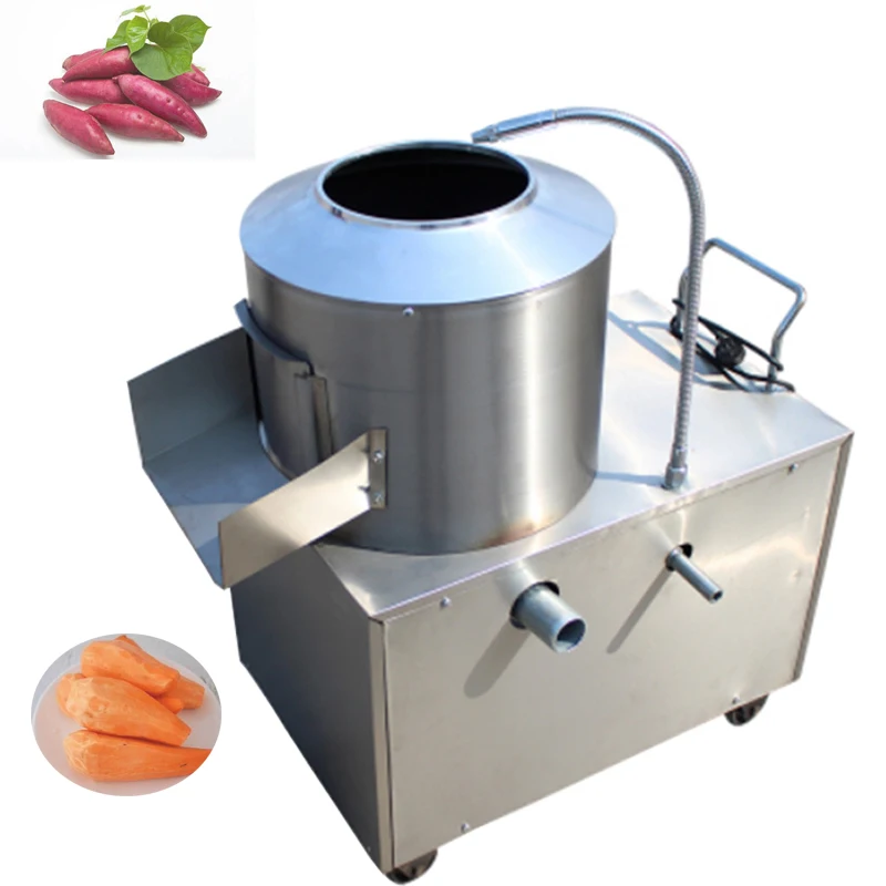 Industrial Commercial Electric Automatic Small Sweet Potato Peeler Cleaning Washing And Peeling Machine