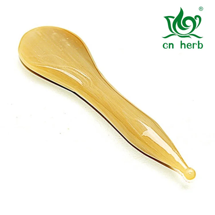 CN Herb Natural yaks Angle face muscle pull rod Cattle horn.the eye dial the great beauty facial massage stick Free shipping