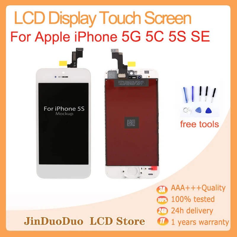 

Wholesale AAA+++ Lcds Display Full Touch Screen Digitizer Assembly Combo Replacement Part For Iphone 5 5G 5C 5S SE Lcd Monitor