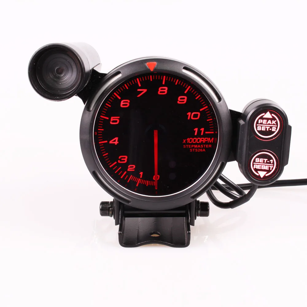 Defi BF 3.75 Inch 80mm 7 Colors  0-11000 RPM Stepper Motor Tachometer RPM Gauge with Shift Light