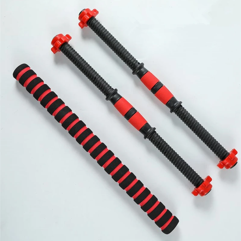 40/50cm Dumbbell Rod Solid Steel Weight Lifting Dumbbell Bar With Connector Gym Home Fitness Barbells Bars Workout F2006