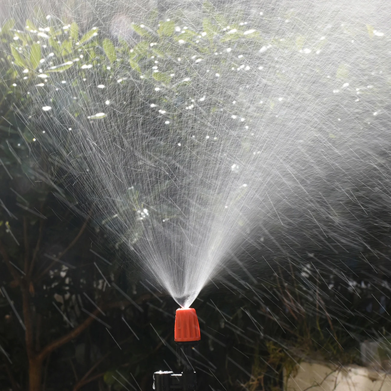 20PCS 1/4 Inches Nozzle Dripper Watering Sprayer Misting Atomizing Sprinkler Garden Drip Irrigation System w/ Hose Tee Connector