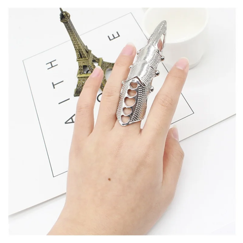 Danganronpa Finger Bone Ring Dangan Ronpa Gothic Celestia Ludenberg Punk Finger Rings Classic Hot Halloween Cosplay Props