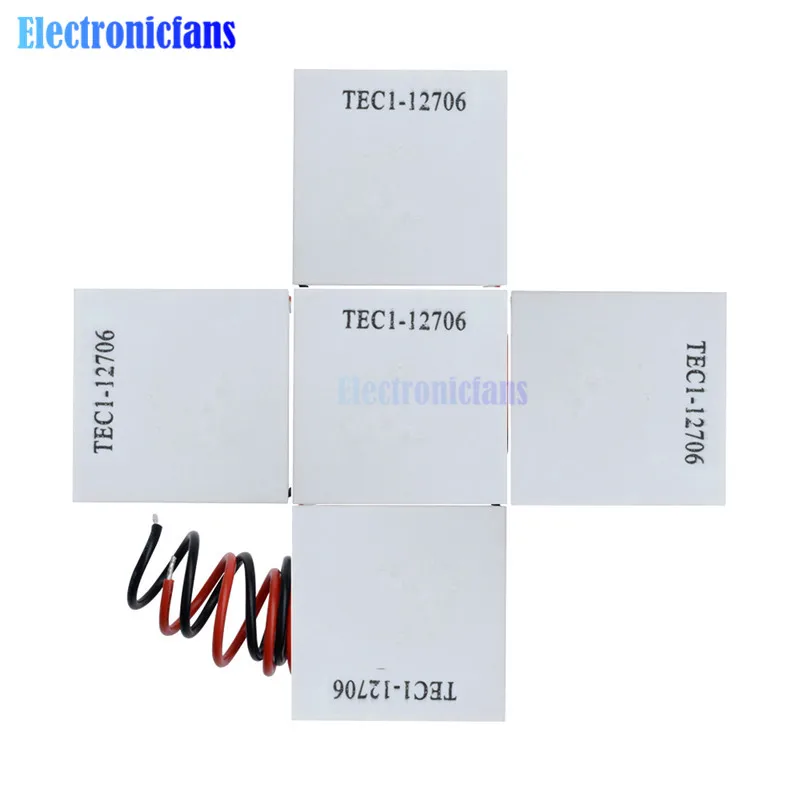 10 Stück TEC1-12706 12V 60W Thermoelektrisches Kühlmodul mit Isolierungsbaumwollunterlage Peltier-Platte zur Kühlung – Detail 5