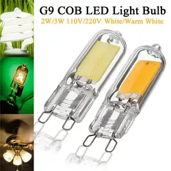 G9 Mini LED COB Bulb 3W 5W Glass Crystal Lights for Home Pendant Light Fixture Chandelier Replace 25W 45W Halogen Lamp 110V 220V