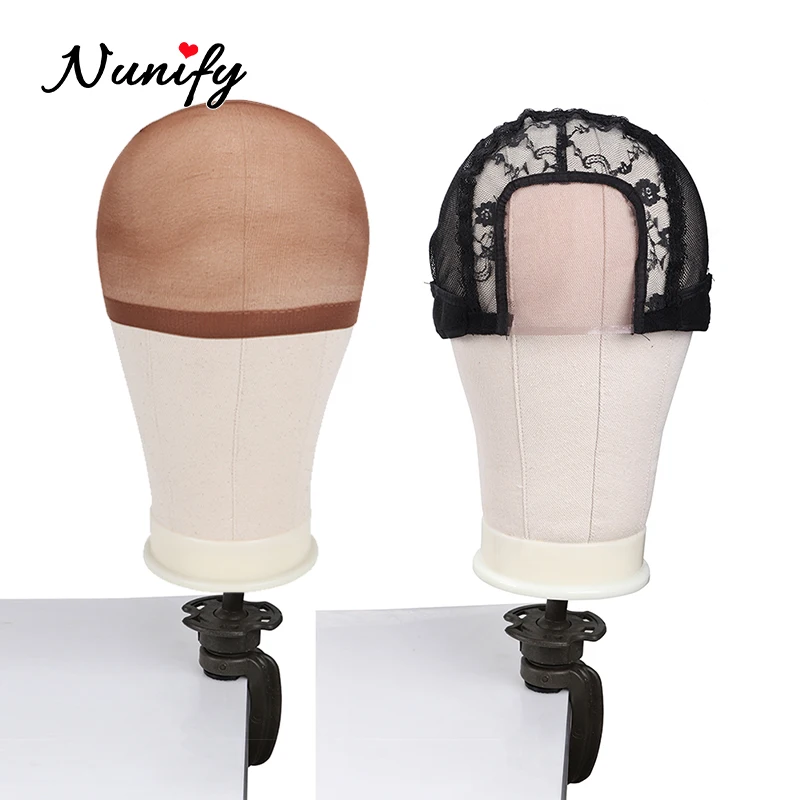 Nunify หัวโดมผ้าใบวิกผมและ Stand Mannequin หัวขาตั้งกล้องวิกผมหัวขาตั้ง Dummy สำหรับหมวกจอแสดงผล