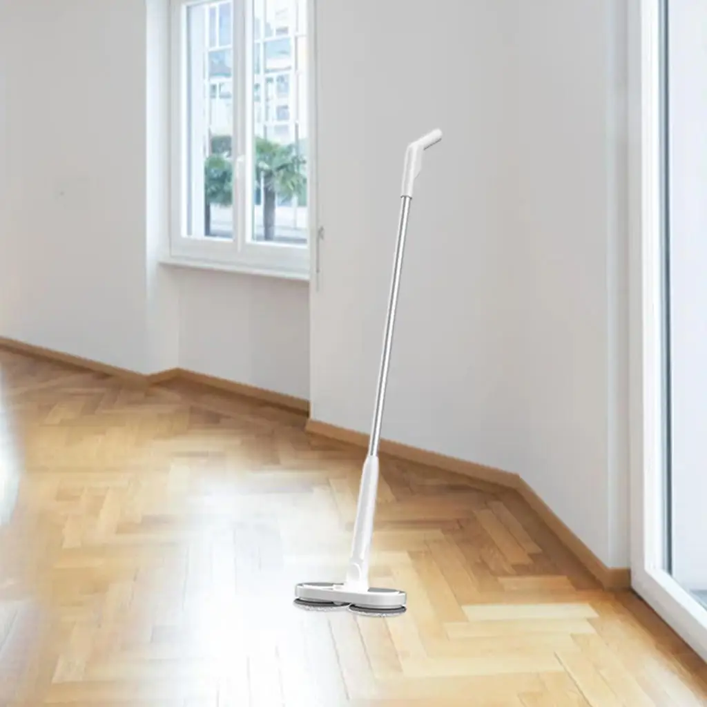 Rotating 90 Degree Rotating with Water Tank Sector Spray Water Mopping Electrical Mop Cordless Flat Floor Mop for Office