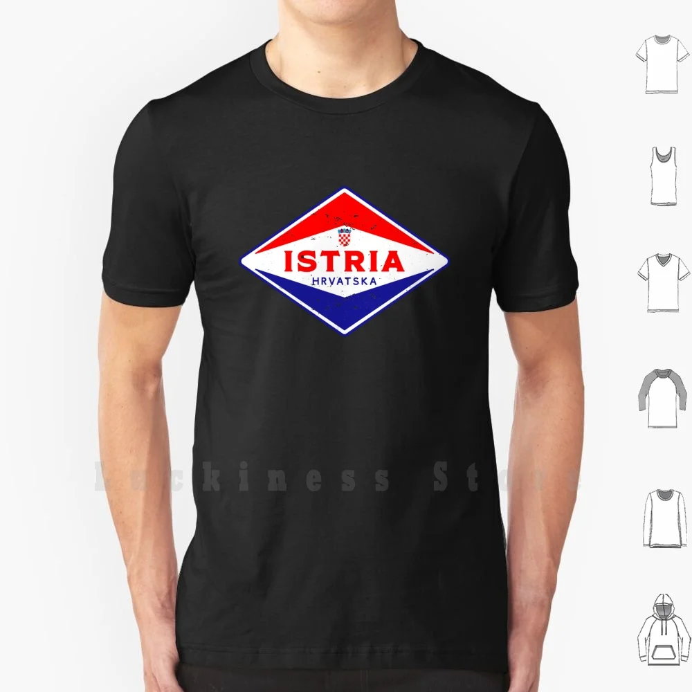 Istria Croatia T Shirt Men Women Teenage Cotton S-6xl Istria Hrvatska Croatia Istria Croatia Red Blue Croatian Flag Coat Of