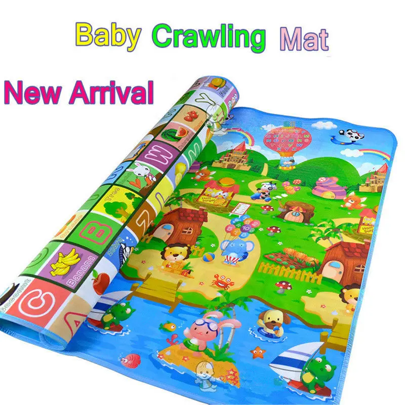 Toddler Kid Toy Baby Play Mats Infant Crawling Mats Lovely Letter Alphabet Animal Fruit Play Game Carpet Preschool Education Toy