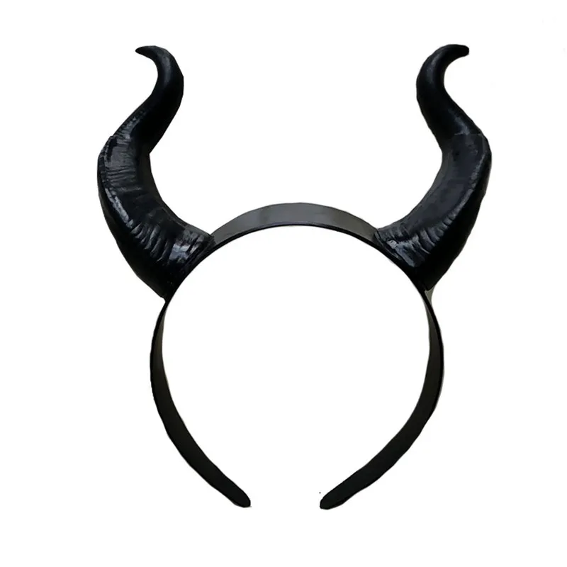 Top tanie Maleficent czarownica rogi nakrycia głowy nakrycia głowy Party czarna królowa dorosłych kobiet impreza z okazji Halloween rekwizyty kostiumowe