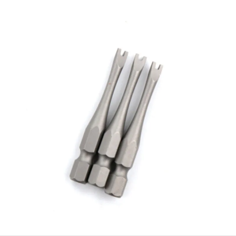 50mm 1/4 inch Hex Shank U-Type Screwdriver Bits Cr-v Magnetic Electric Drill Bit Screw Driver Bit Set U4,U5,U6,U7,U8