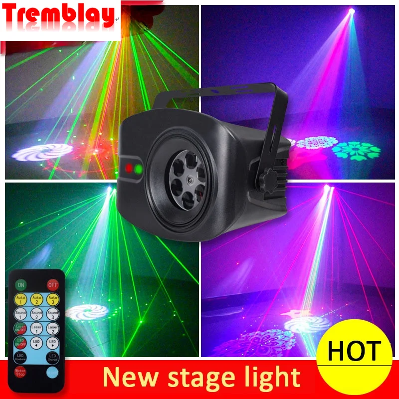 

Led Disco Light Party Lights Voice Music Control Dj Laser Projector Light 52 Mode RGB Effect Lamp For Home Wedding Bar Birthday