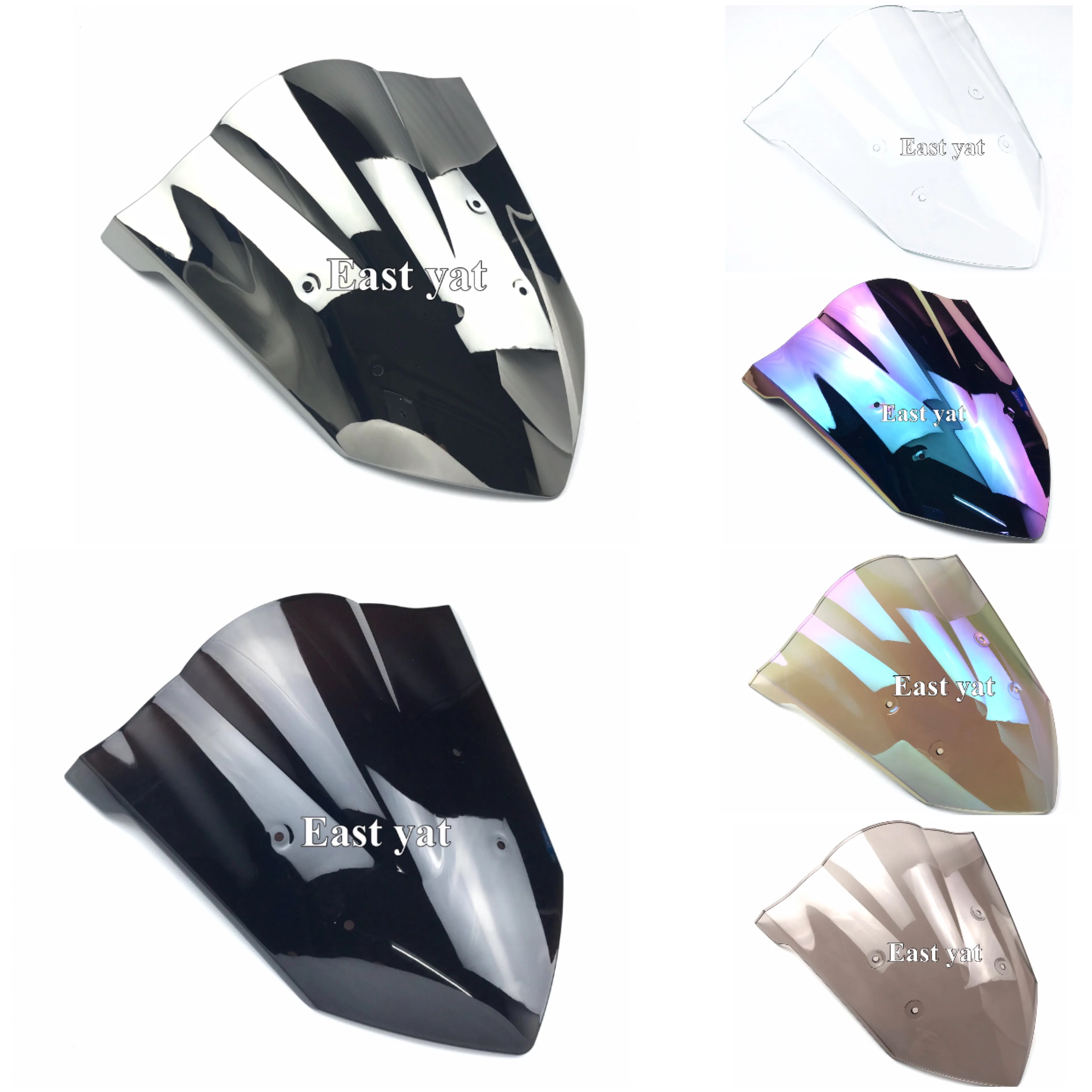 For Honda 2014 2015 2016 2017 CBR650F CBR 650F CBR650 F Motorcycle Windshield Windscreen Double Bubble