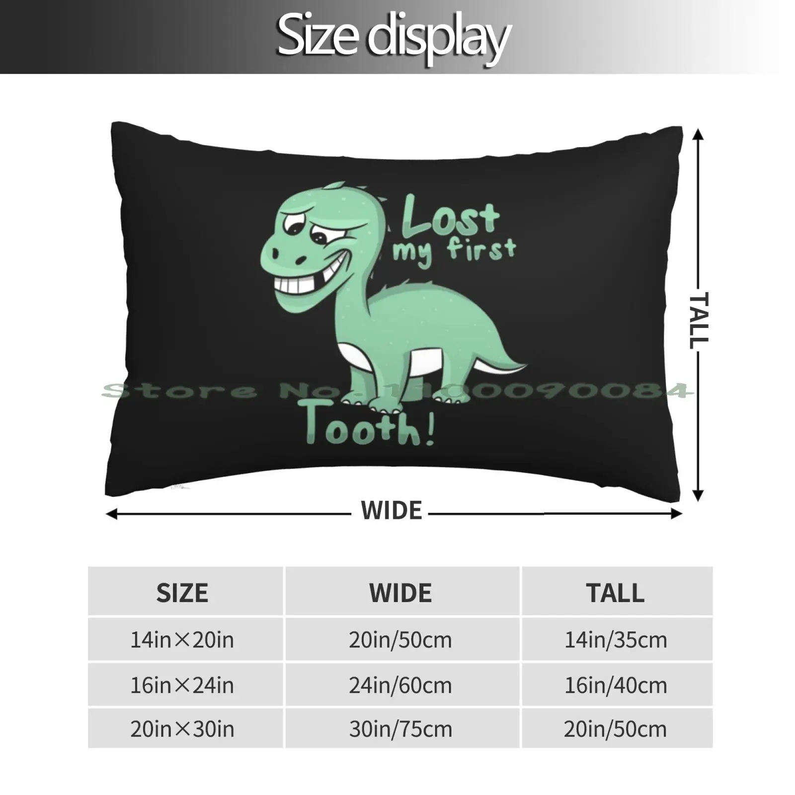 Lost My First Tooth Dinosaur Pillow Case 20x30 50*75 Sofa Bedroom Coming To America Comedy Eddie Murphy Africa 90s Black Movies