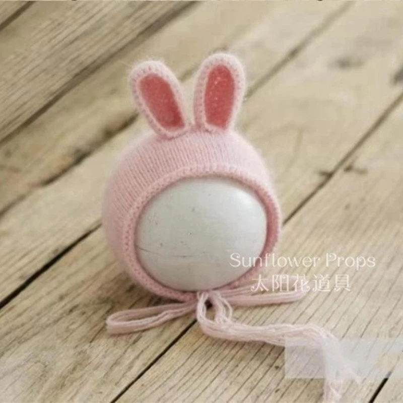 Newborn bunny romper,handmade soft bodysuit for baby photography props