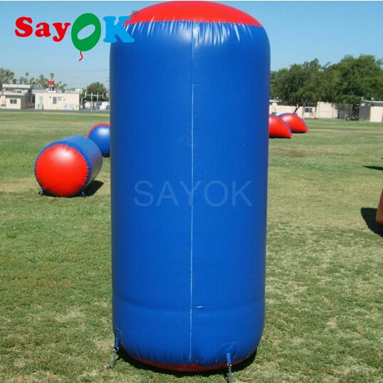 

Paintball Air Bunkers (1.25x2mH) PVC Inflatable Cylinder Bunker Cover for CS/Paintball Sport Games