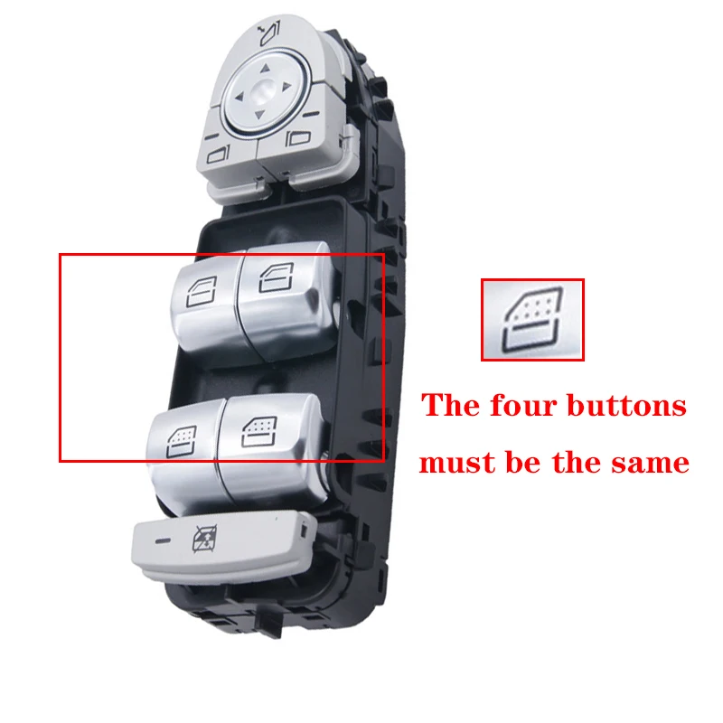 Front Left Power Window Control Switch Window Lifter Switch Button for Mercedes-benz W213 W222 E Class 4 Door Saloon