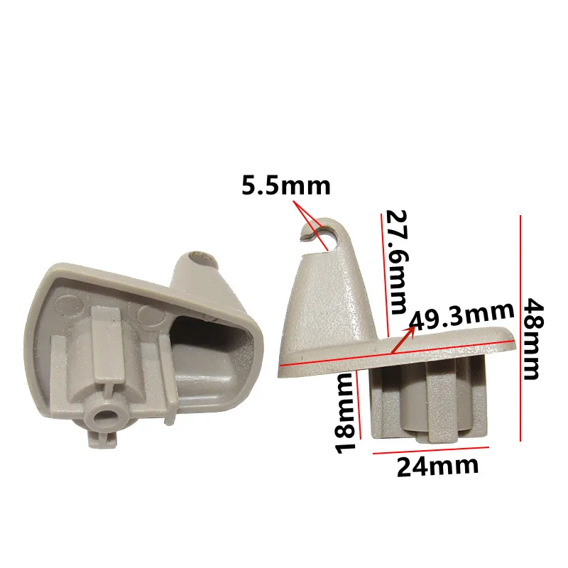 2PCS Car Sun Visor Plastic Fasteners Clips For Chrysler 300C