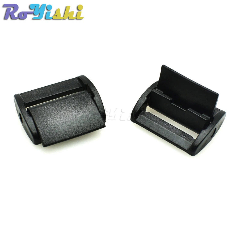 3/4 "(20mm) Kunststoff Presse Gürtel Passen Buckles Toggle Clip Rucksackgurte Gurtband Schwarz