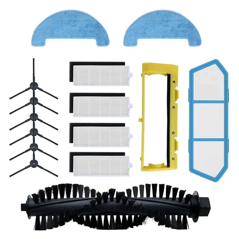 アクセサリー用ilife A4 A4S A40掃除機パーツhepaフィルター一次フィルタのサイドブラシロールブラシカバーモップパッド布