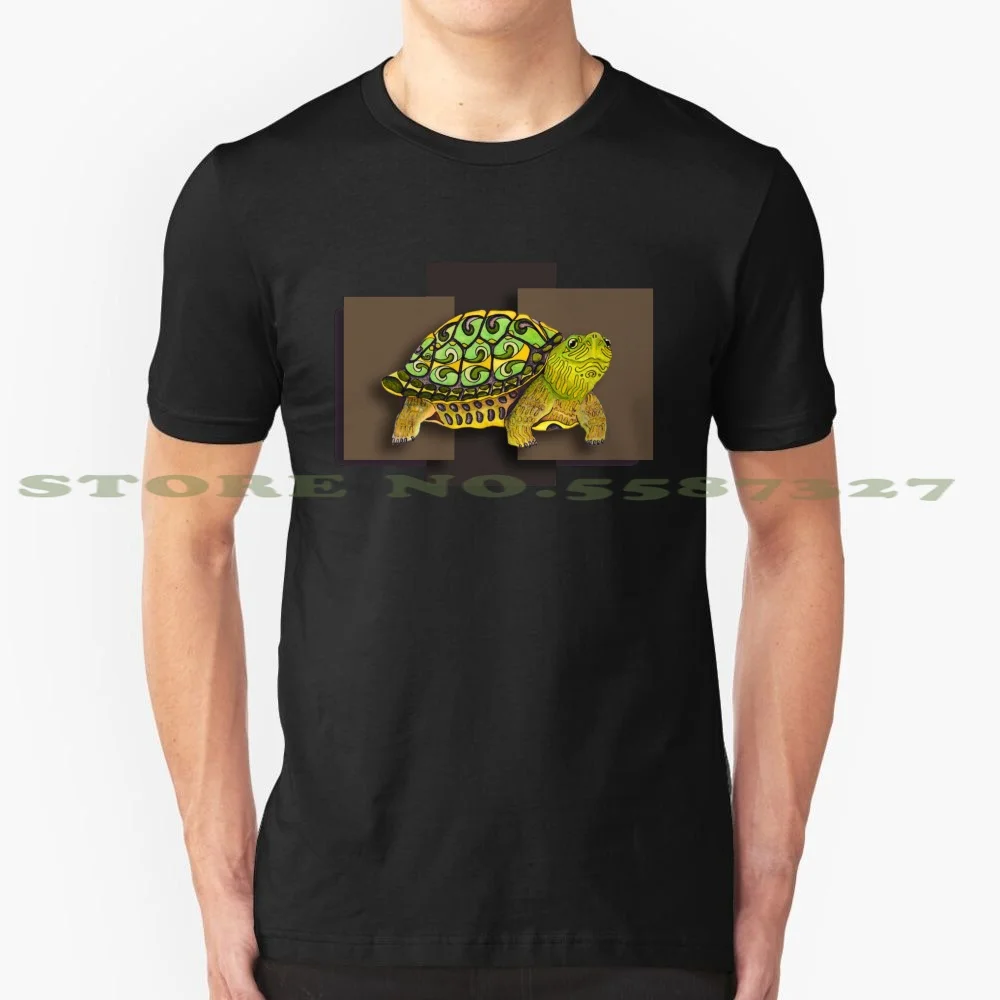 Turtle Totem 100% Cotton T-Shirt Free Spirit Wildlife Zentangle Animals Animal Lover Wild Animals Totem Animals Spirit Animal