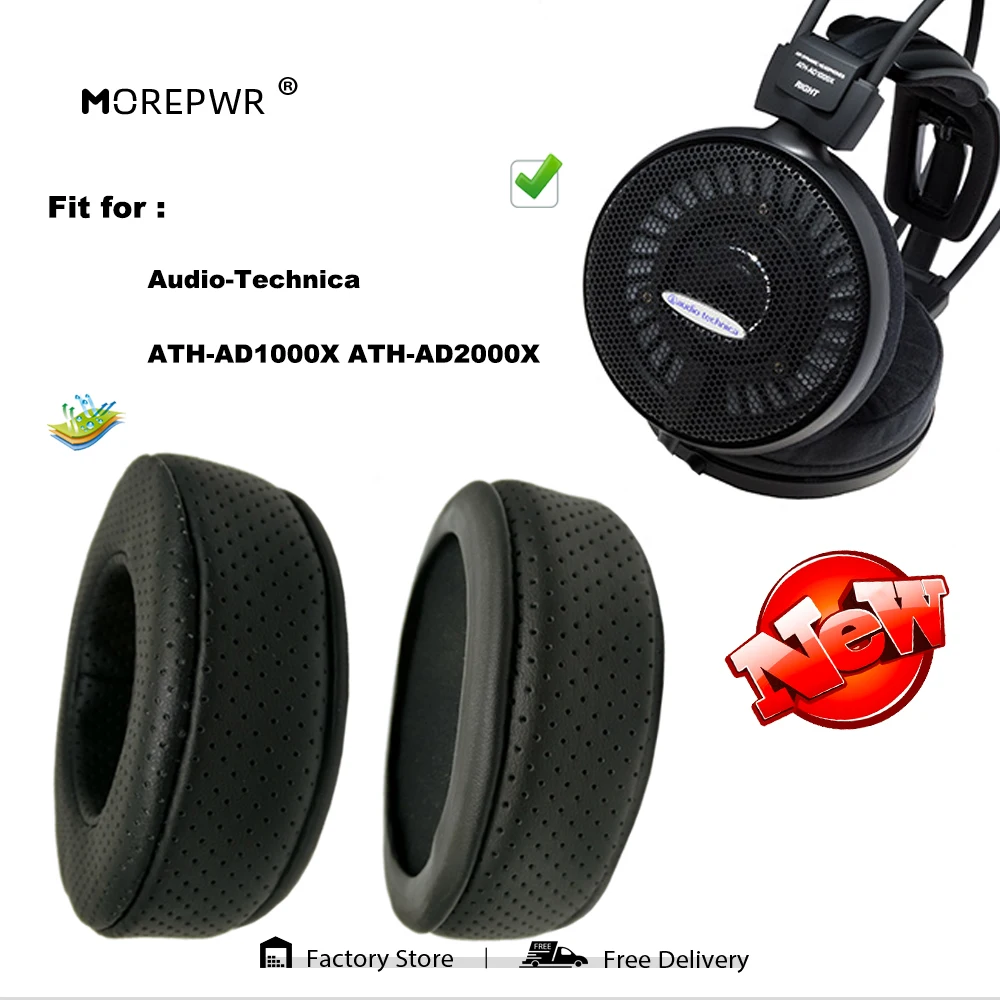 

Replacement Ear Pads for Audio-Technica ATH AD1000X AD2000X Headset Parts Leather Cushion Velvet Earmuff Earphone Sleeve Cover