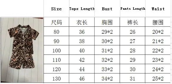 PUDCOCO Toddler Baby Kids Boys Girls Lepoard Pajamas Set Solid Short/Long Sleeve Button-Down Sleepwear PJs Outfits 2Pcs