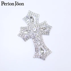 1PCS glittering DIY crystal mini cross rhinestone applique glass patch sewn for wedding bag, shoe decoration YHX077