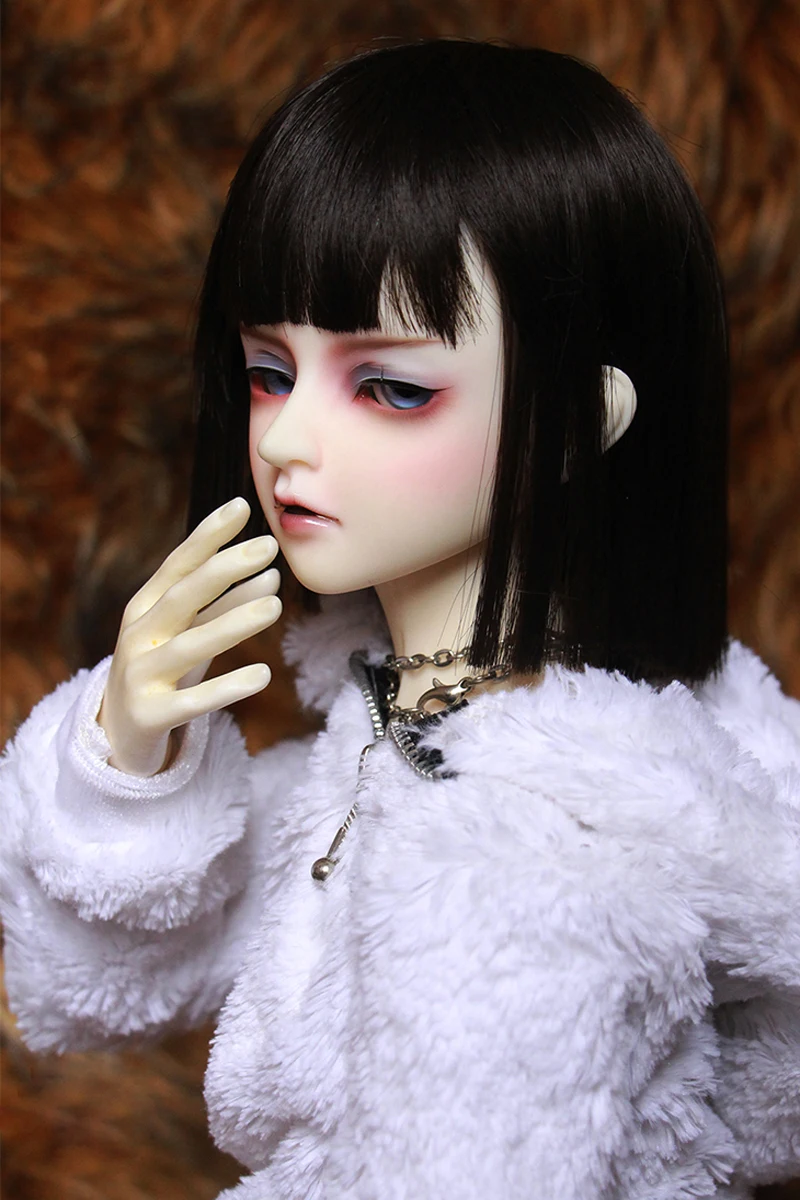 1/3 1/4 1/6 1/8 Bjd Wig High Temperature Short Straight Wire Bjd Wig SD For BJD Doll Hair