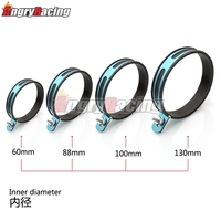 60mm 88mm 100mm 130mm In diameter Holder Clamp Fixed Ring Support Bracket For Universal Motorcycle Exhaust Pipe Muffler Escape