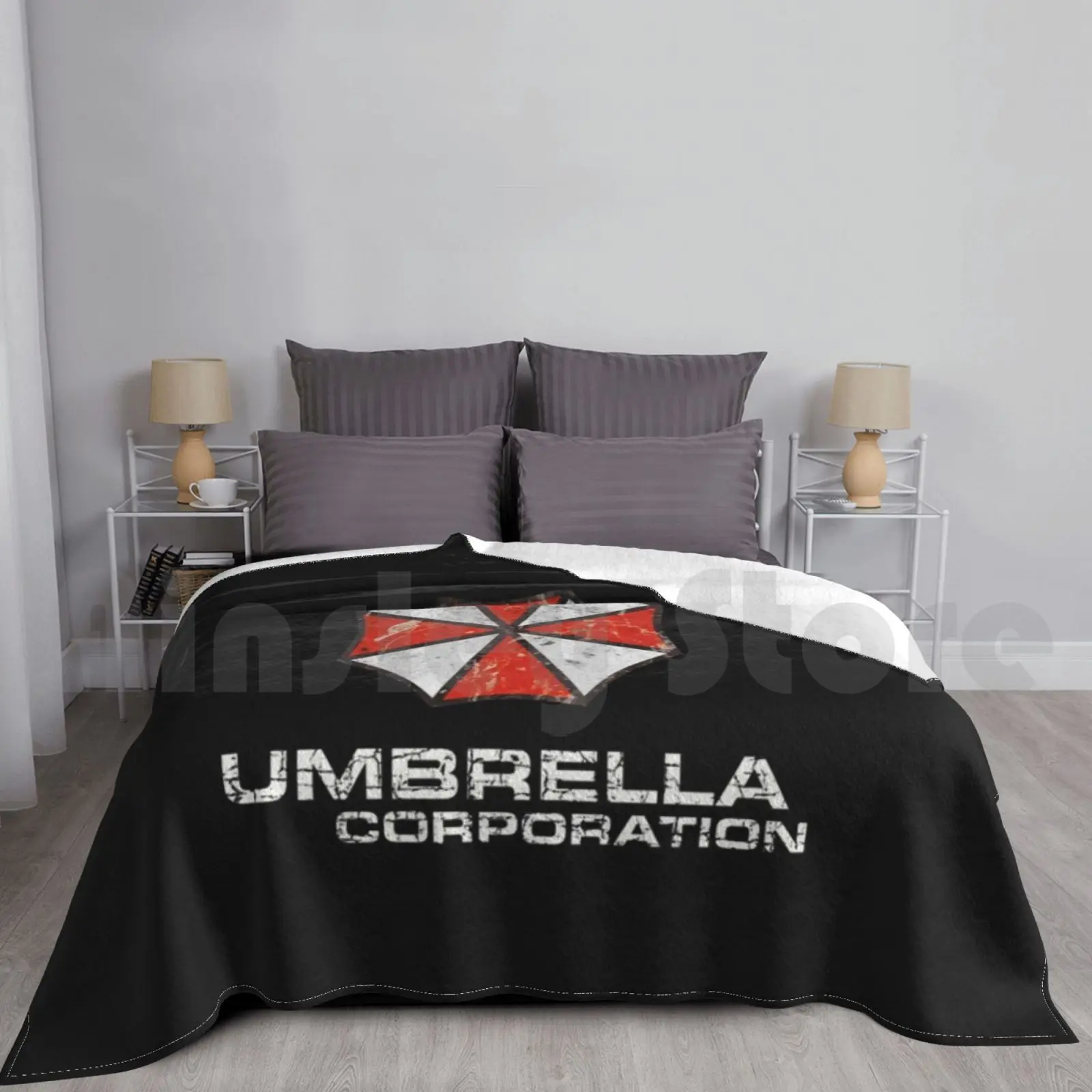 Umbrella Corporation Blanket For Sofa Bed Travel Umbrella Corporation Umbrella Zombies Biohazard Evil Resident