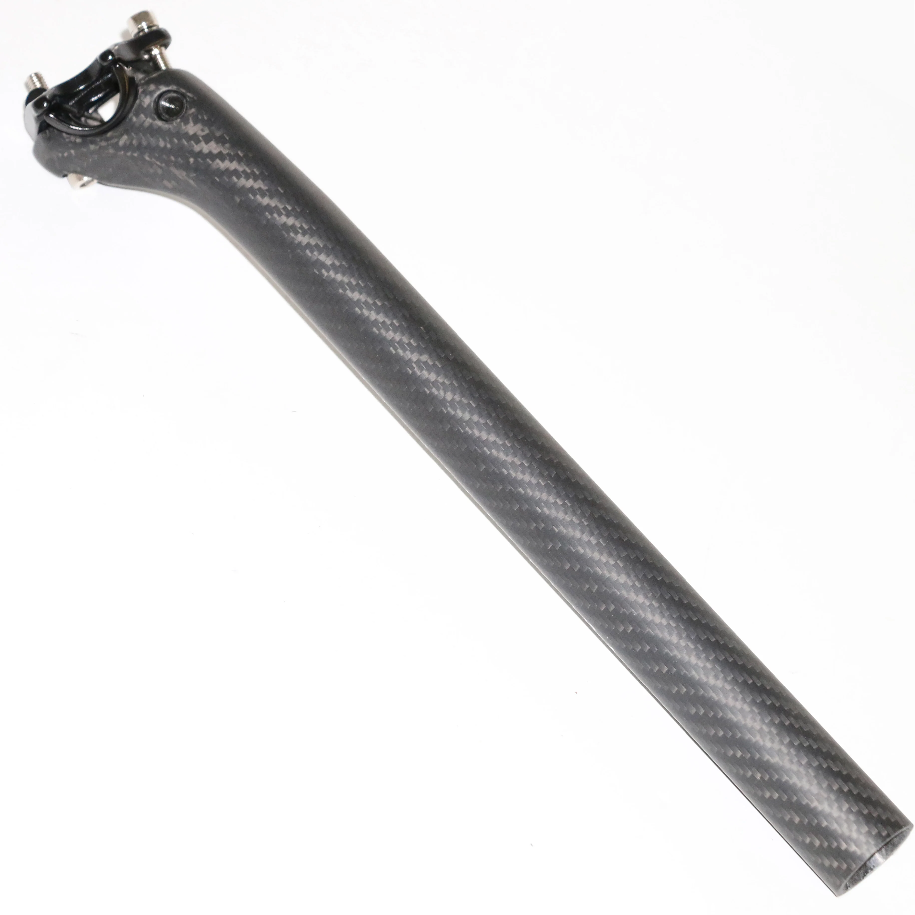 New Mountain bike matt 3K full carbon fibre bicycle seatpost Road MTB light part 25.4/27.2/30.8/31.6*350mm 25mm offset