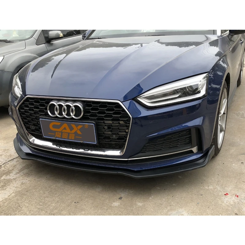 Car front bumper 3-section carbon fiber pattern ABS material for Audi A4 B9 2017-2019 car exterior parts