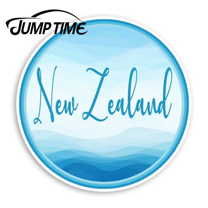 Jump Time Blue New Zealand Vinyl Stickers - Travel Holiday Sticker LuggageDecal Car Window Bumper Car Accessories