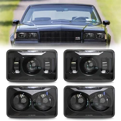 DOT Approved 60w 4x6 Inch LED Headlights For H4651 H4652 H4656 H4666 H6545 Peterbilt Kenworth Freightinger Ford Probe Oldsmobile