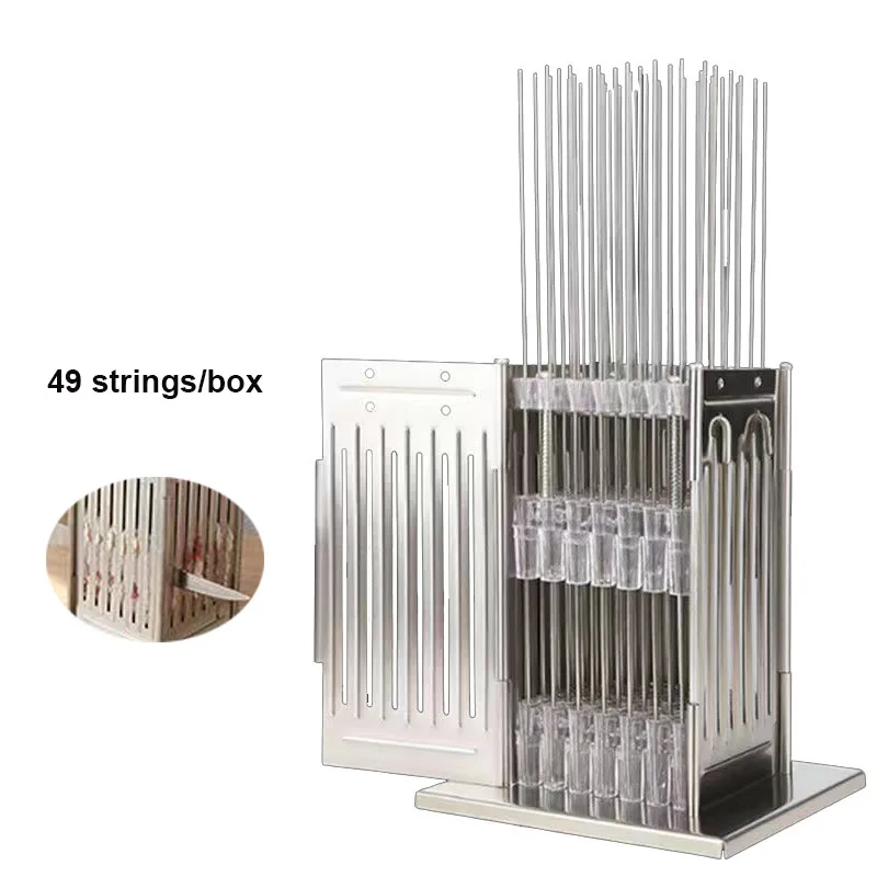 

BBQ Tools Small Meat Skewers Artifact Fast Skewers Commercial Stainless Steel Skewers Cut Mutton Meat Grilling