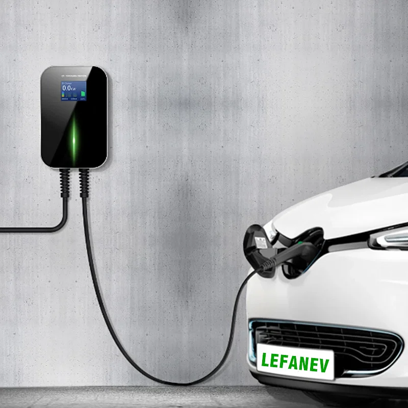 Ev ladegerät 16a 3-phasiges elektrisches fahrzeug laden evse wallbox mit typ 2 kabel iec 64046-2 für audi